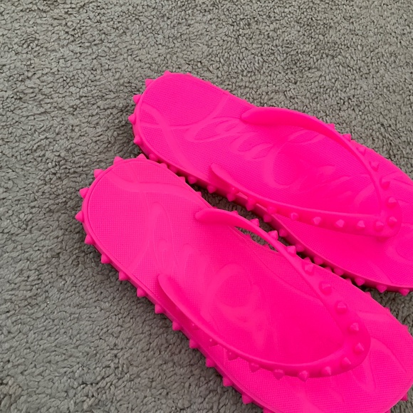 Christian Louboutin Super Loubi Flip Flip-flops - Rubber - Pinup - Women - Picture 4 of 7